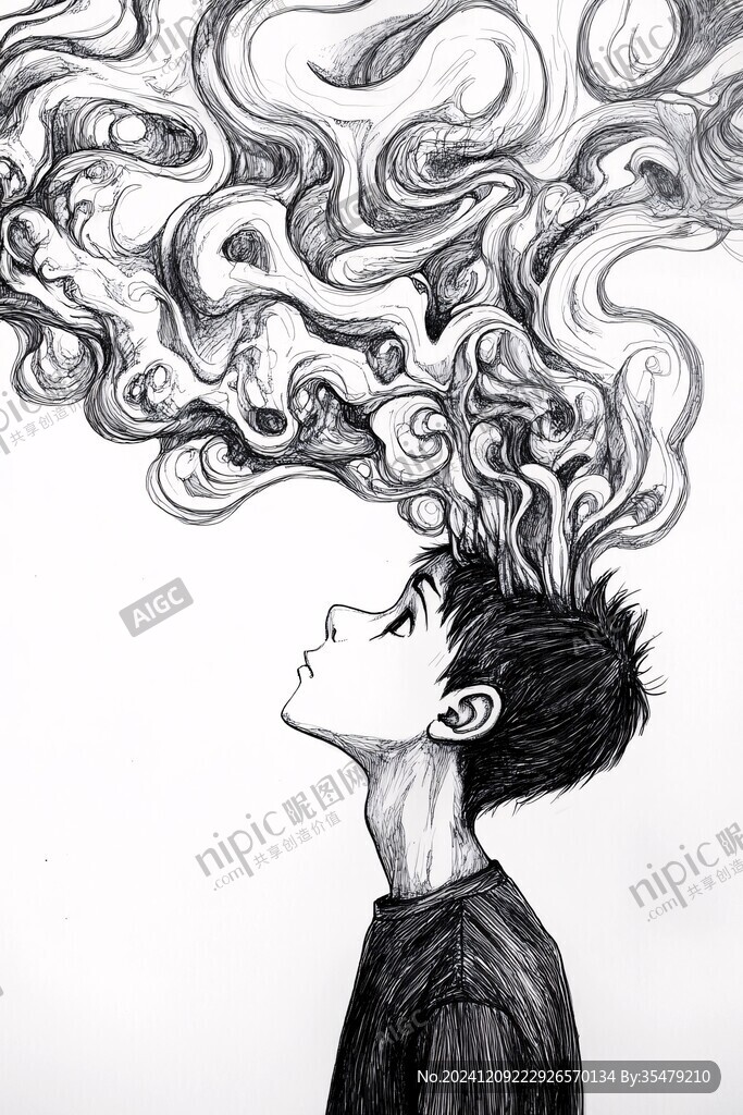 拽面意境画