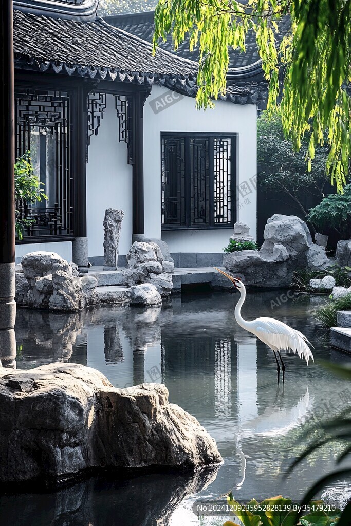 庭院院落江南小景