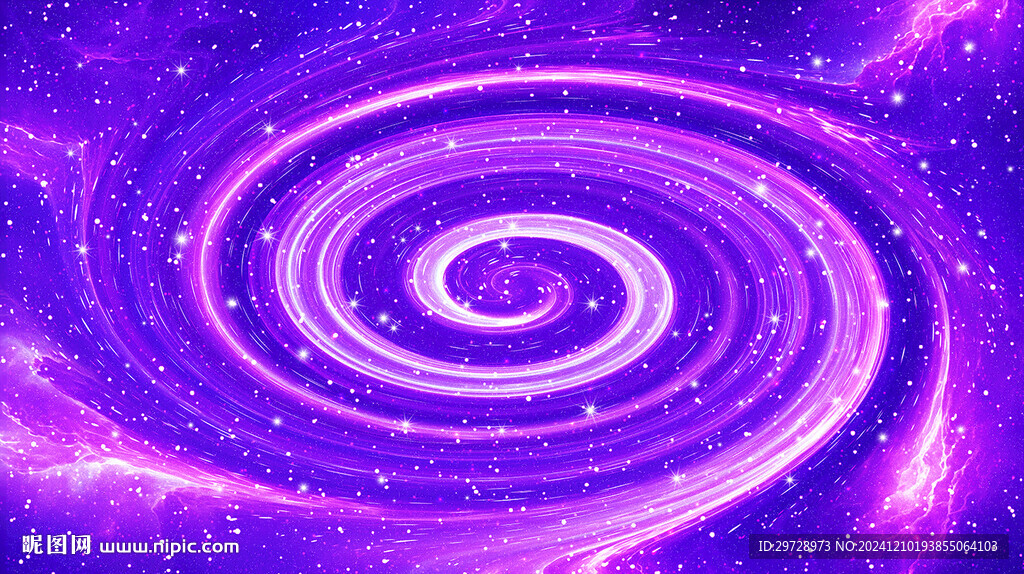 紫色漩涡星空星系