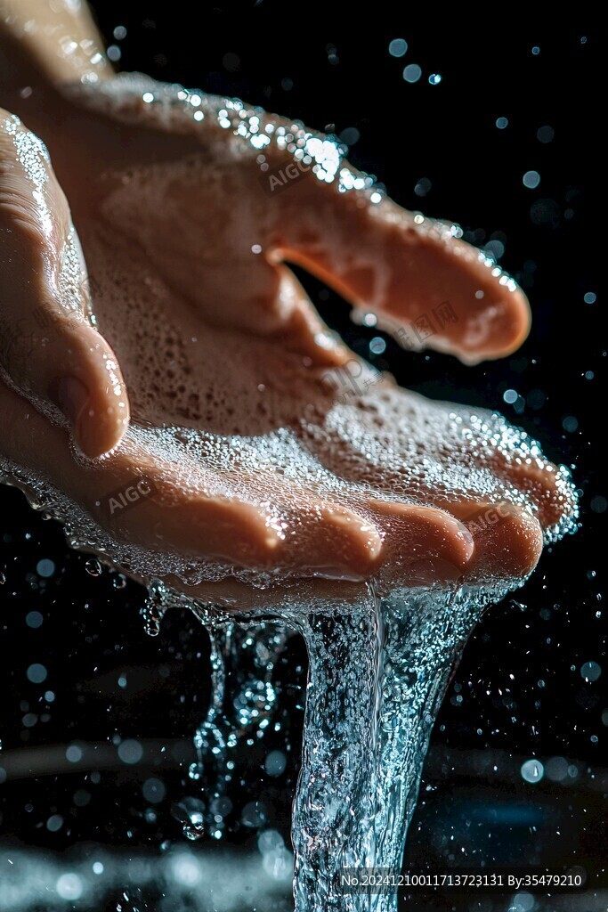 手撩水