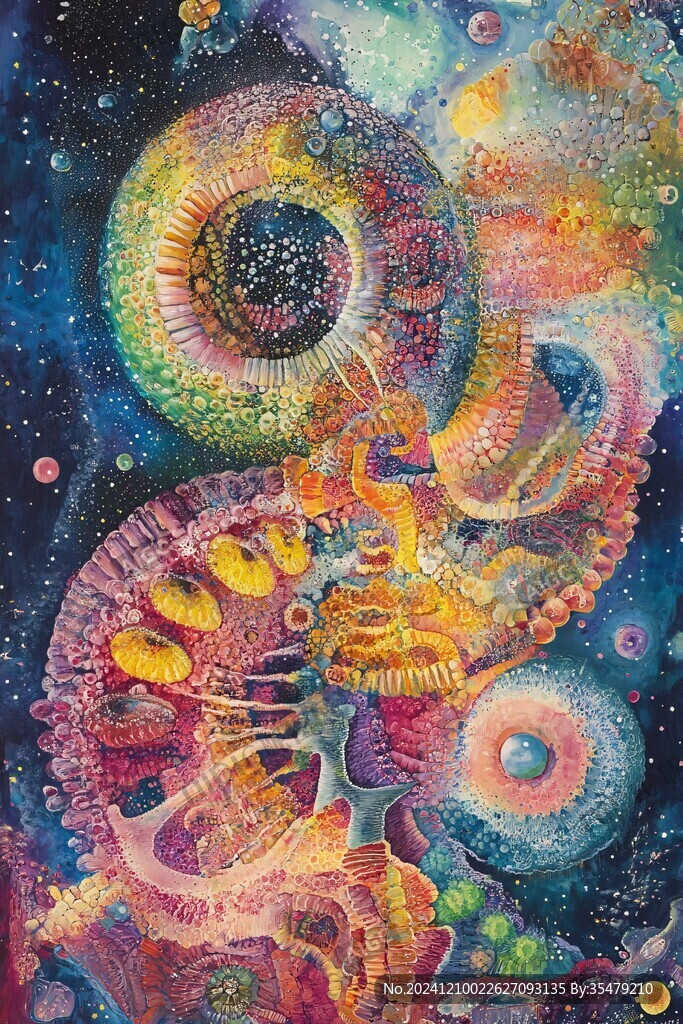 海洋流体画宇宙