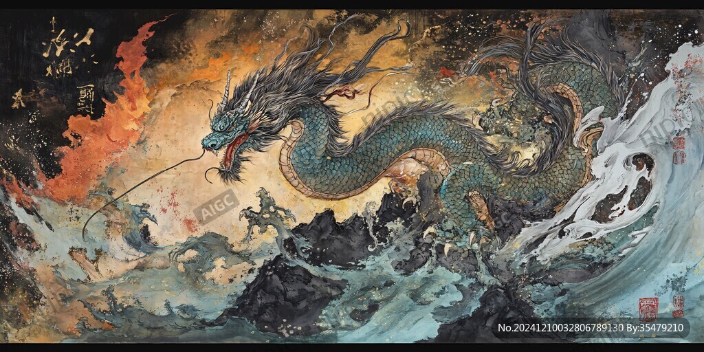 龙年横版插画