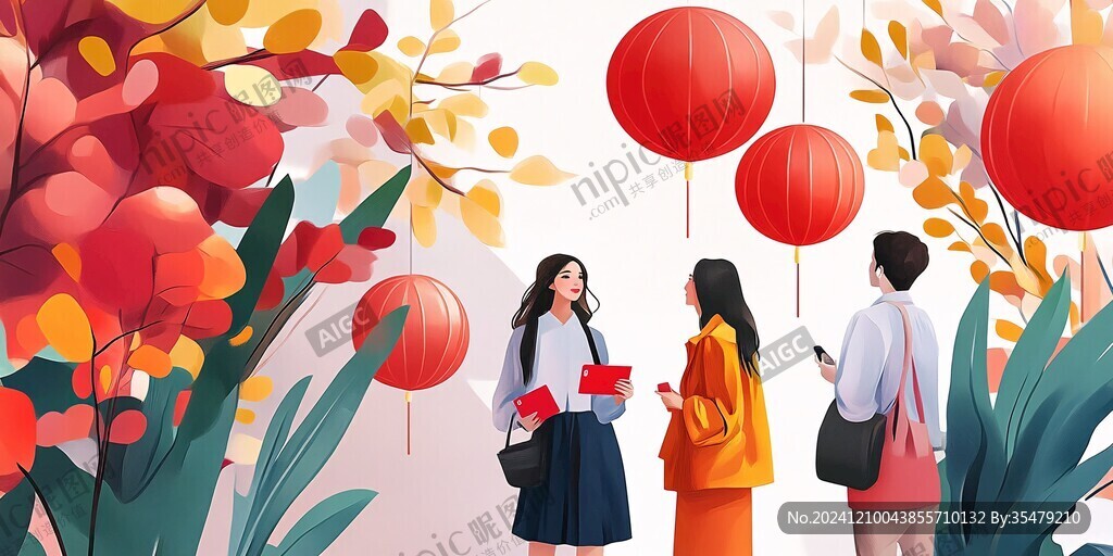 节日插画图