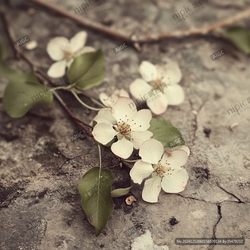 墙角的梨花