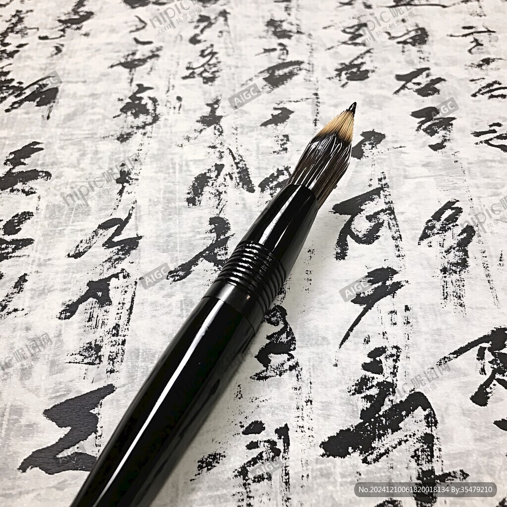 毛笔不骄不躁