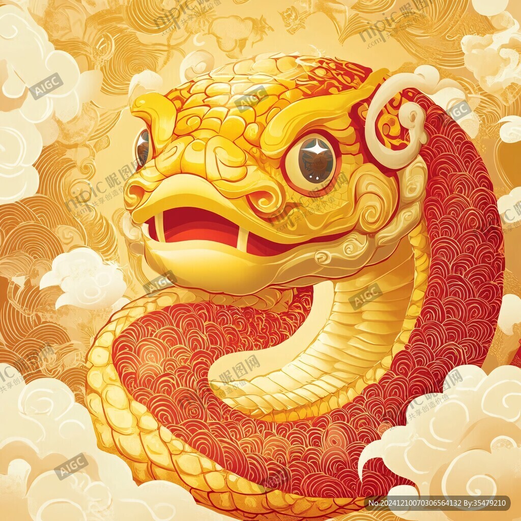 蛇年插画合集