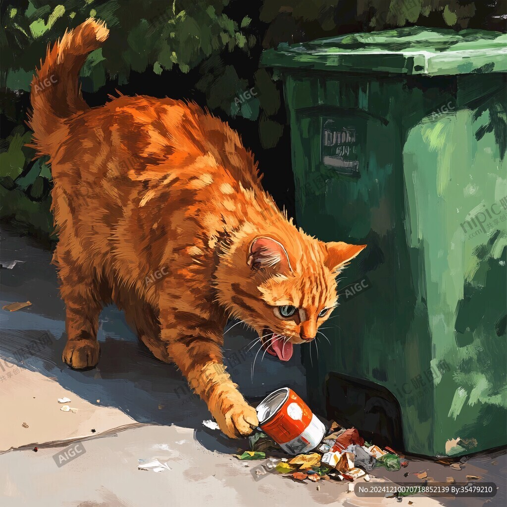 橘猫插画