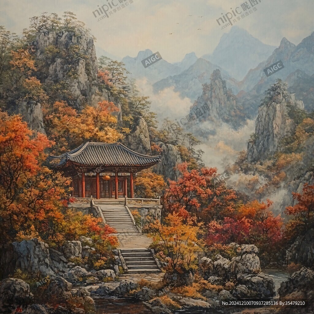 醉翁亭油画