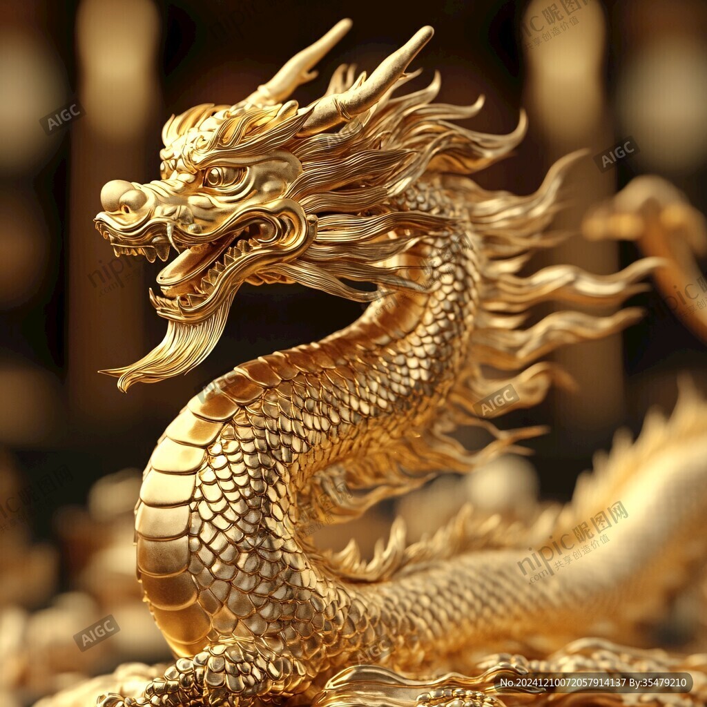 金色龙纹金龙苍龙青龙