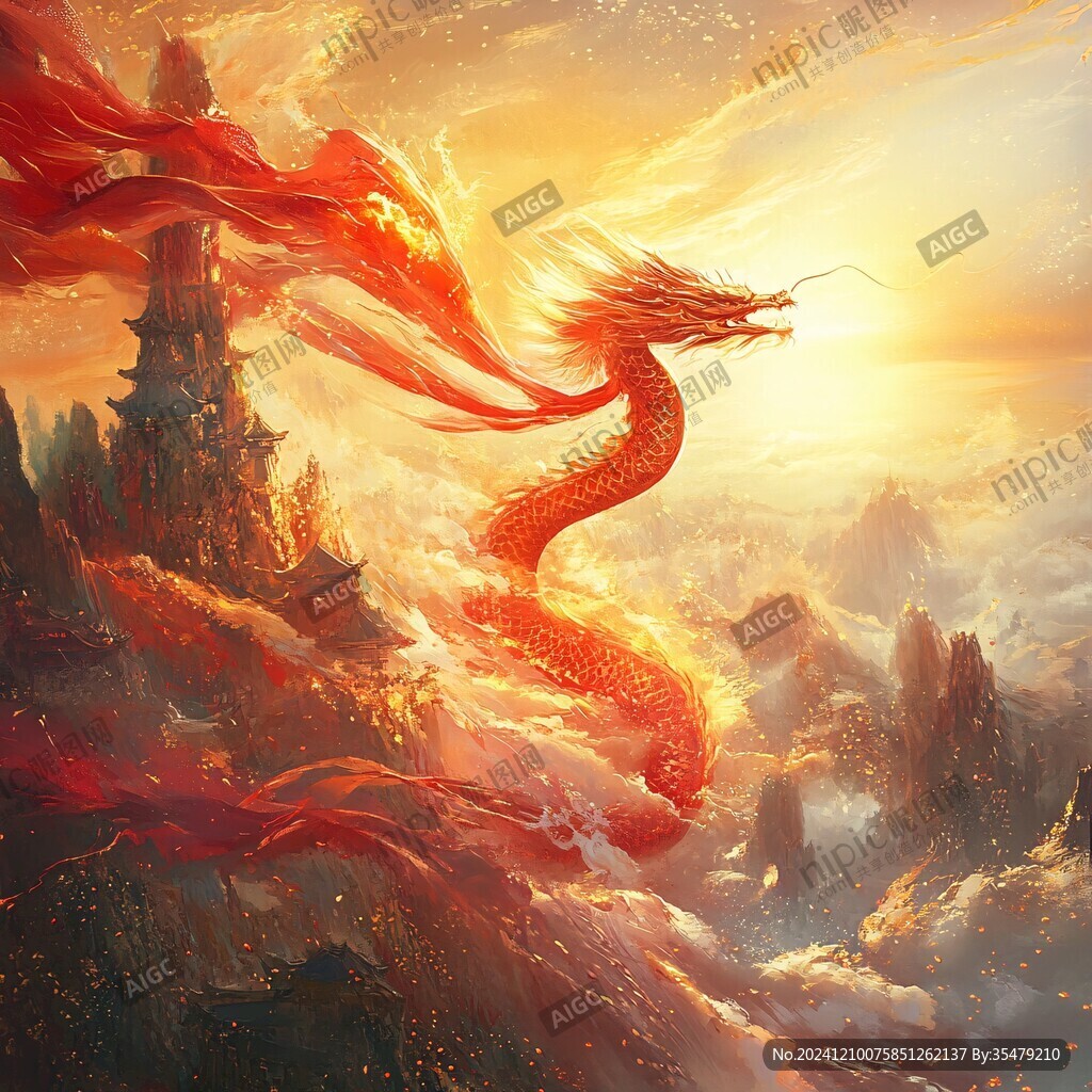 古风龙插画