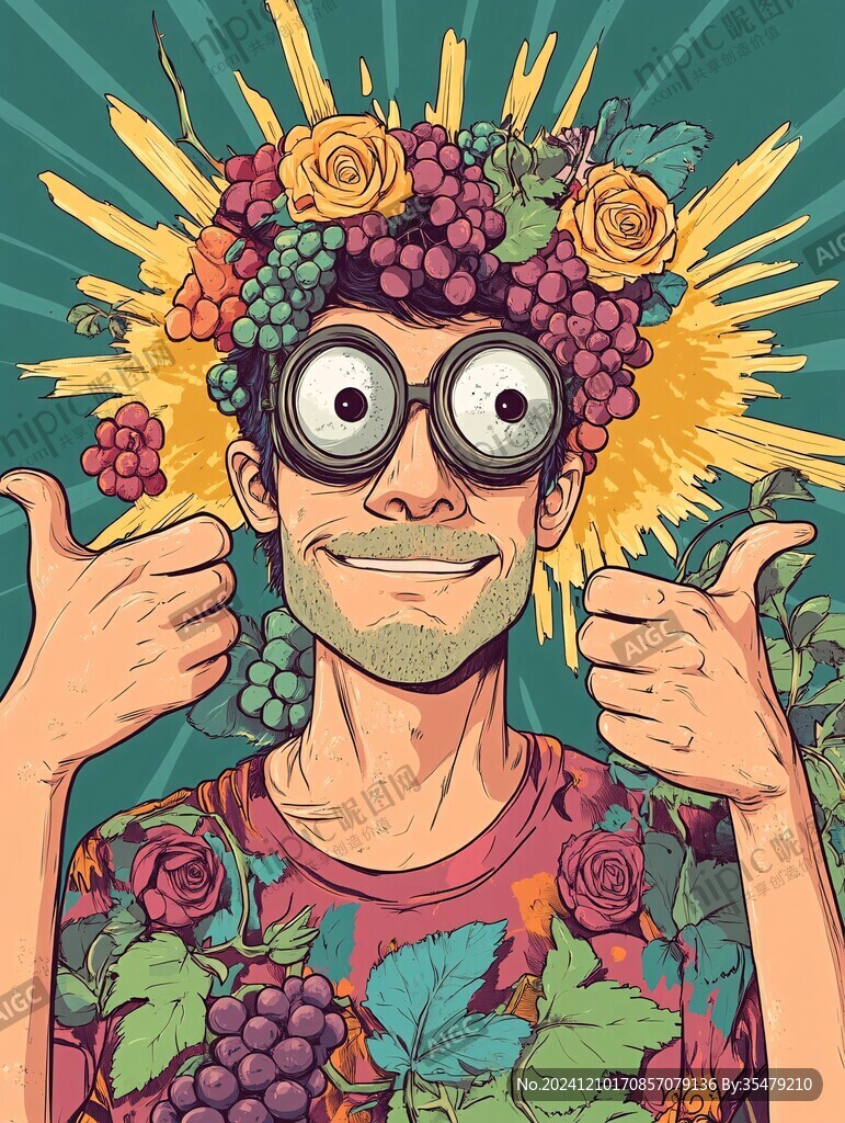 顶葡萄的人