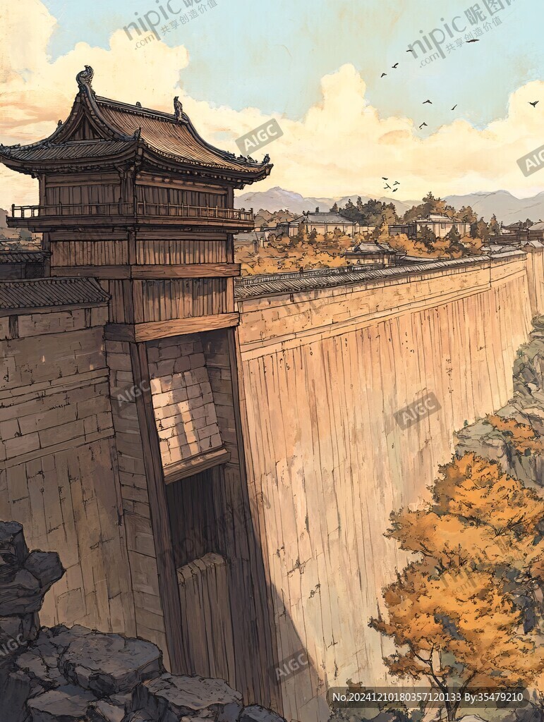 大境门插画
