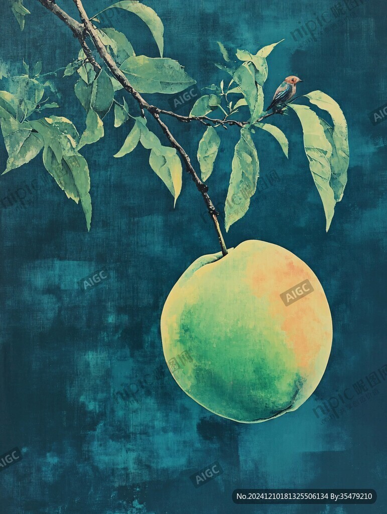 水蜜桃版画