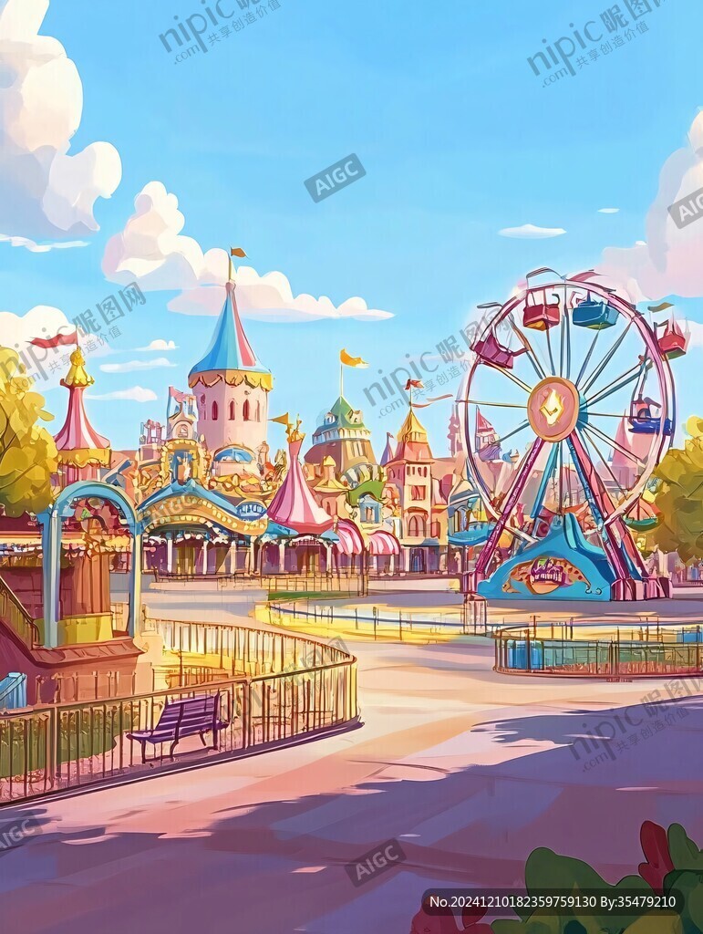 插画欢乐谷