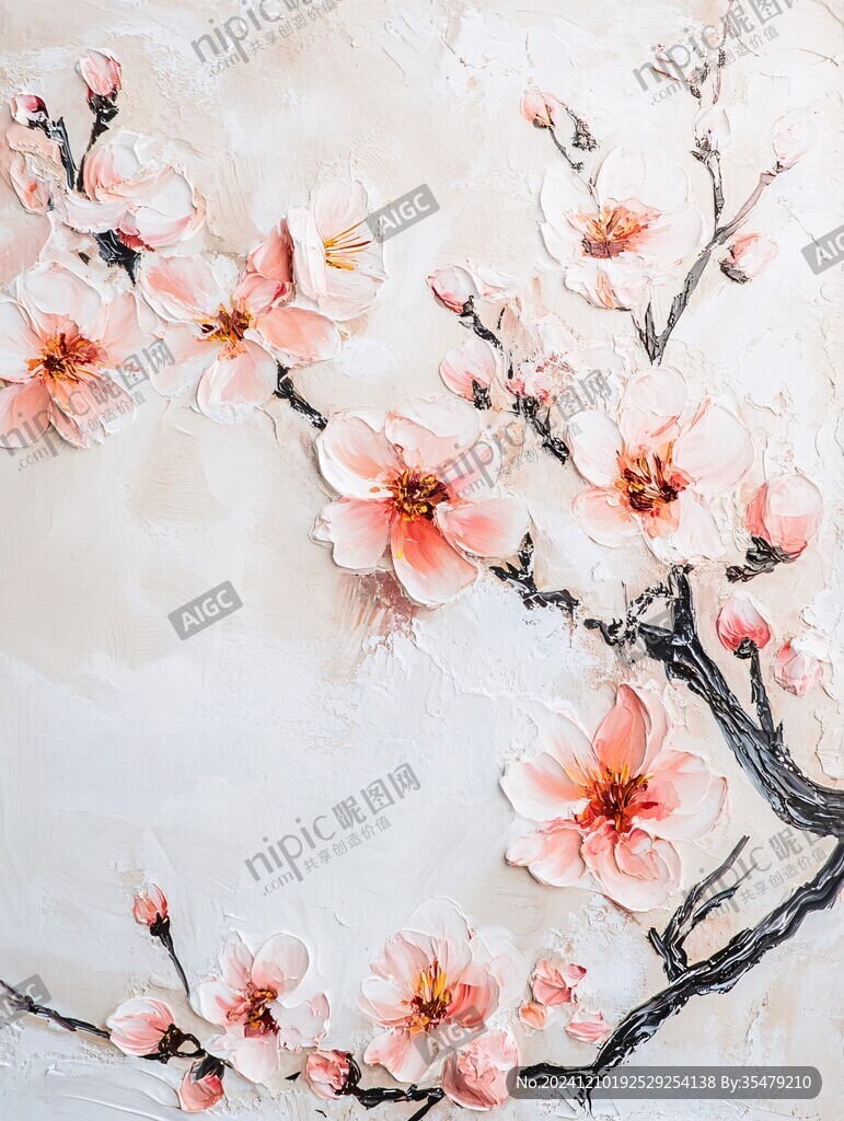 桃花彩绘
