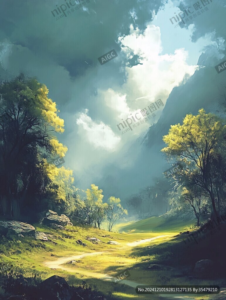 插画唯美风景