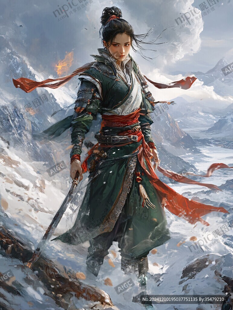 武侠封面插画
