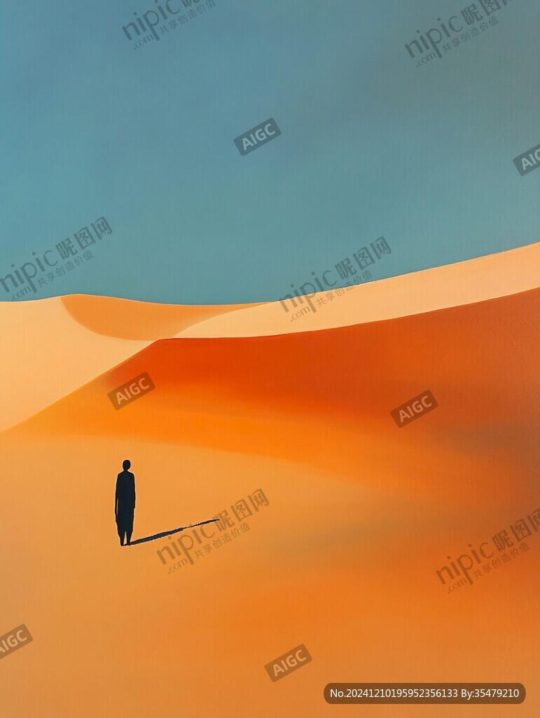 孤独感插画