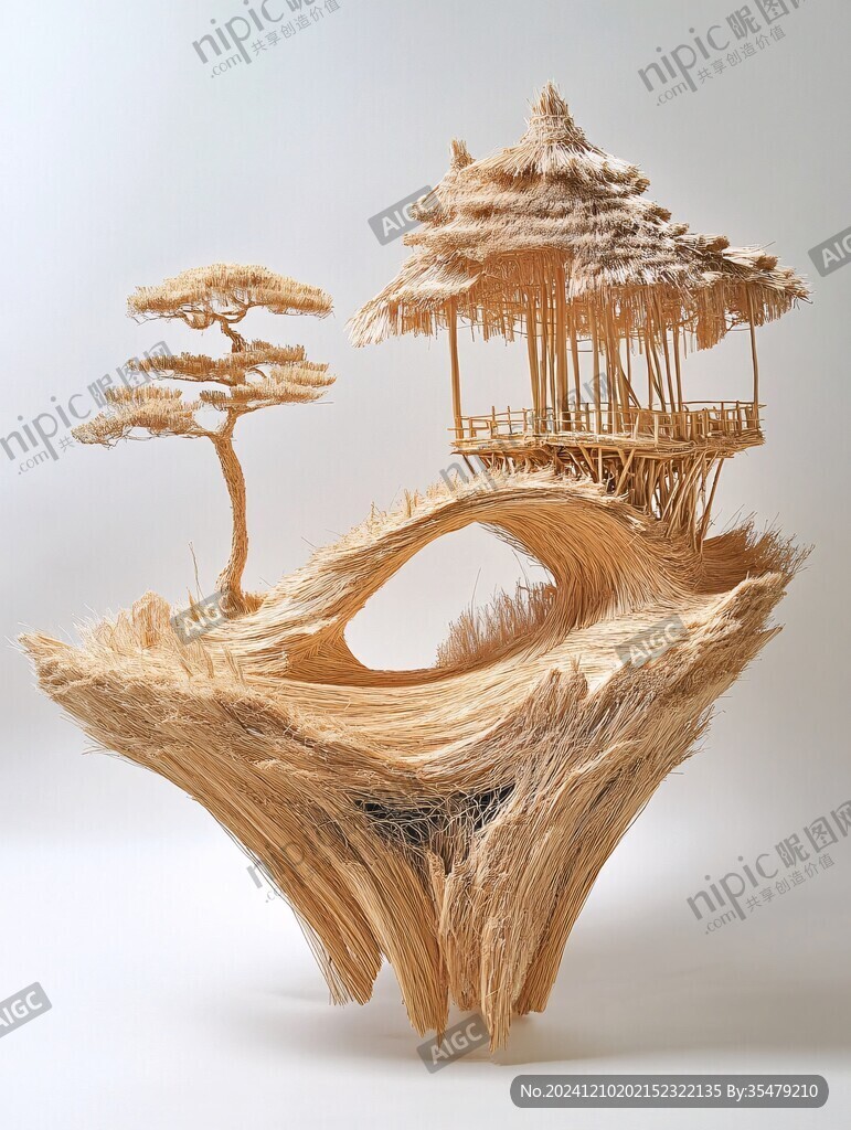迎客松手工艺品