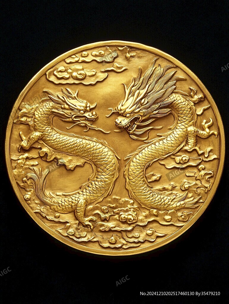 龙纹金币