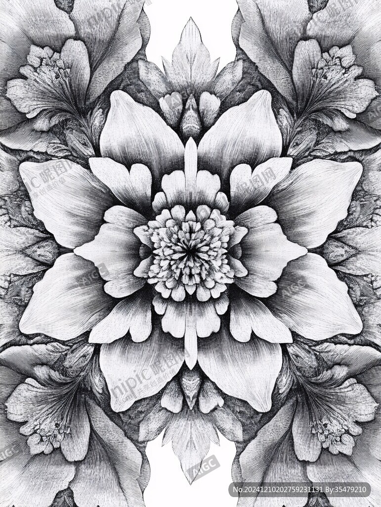 手绘创意百花壁纸