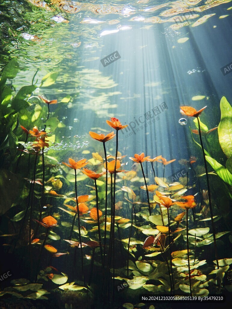 水下生长植物