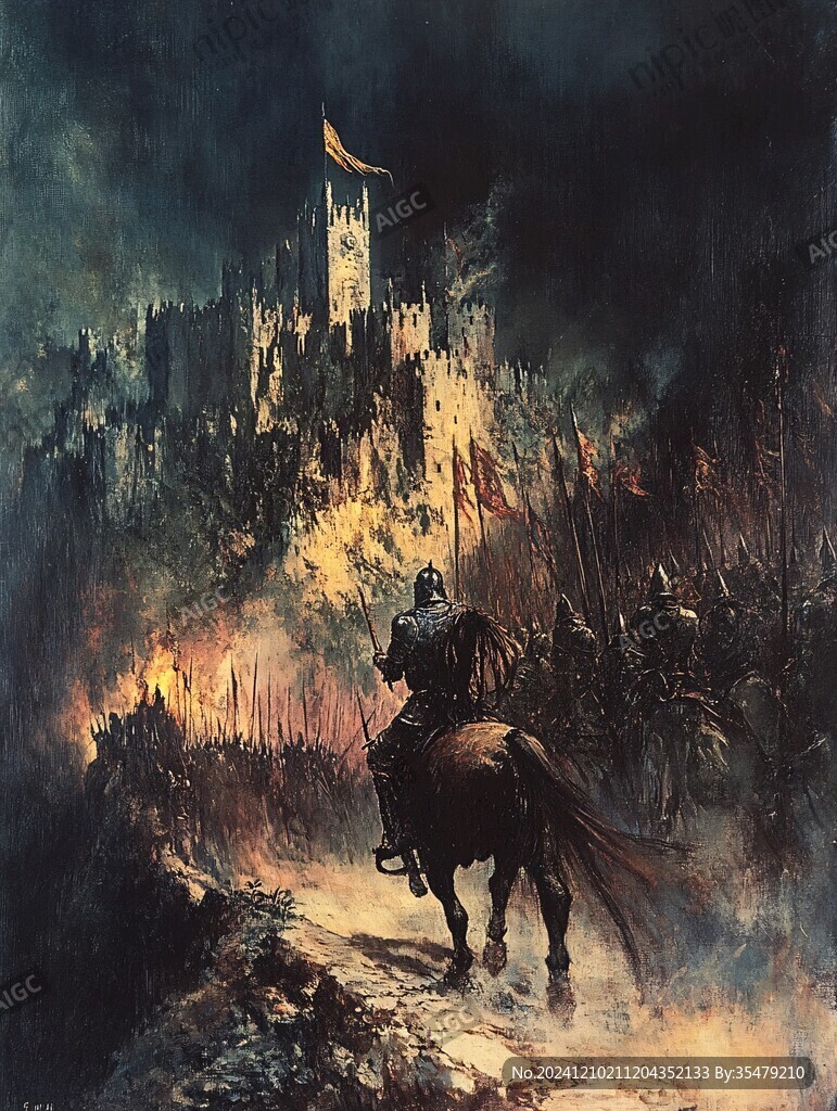 近代战争油画