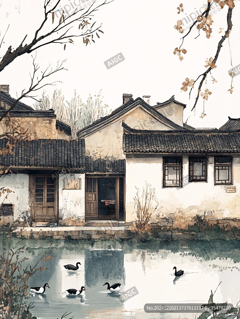 插画江南