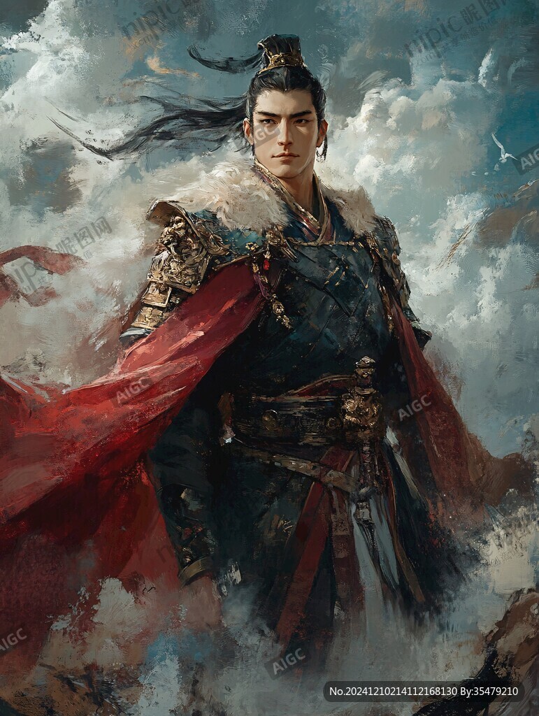 历史人物小说插画