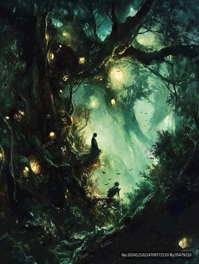 魔法森林插画