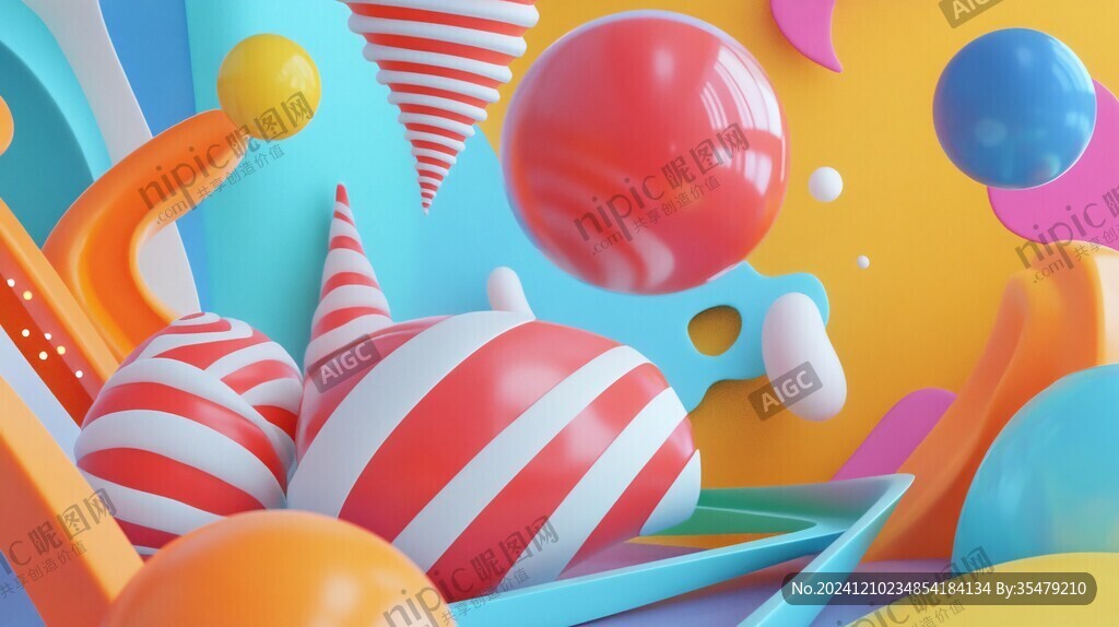 3d立体插画风格