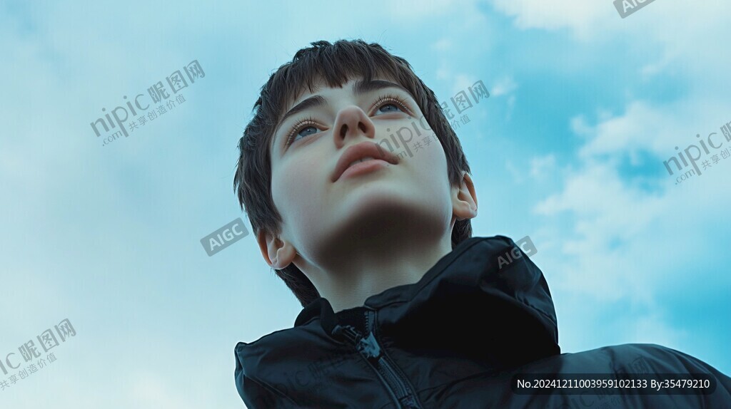 3d效果男孩