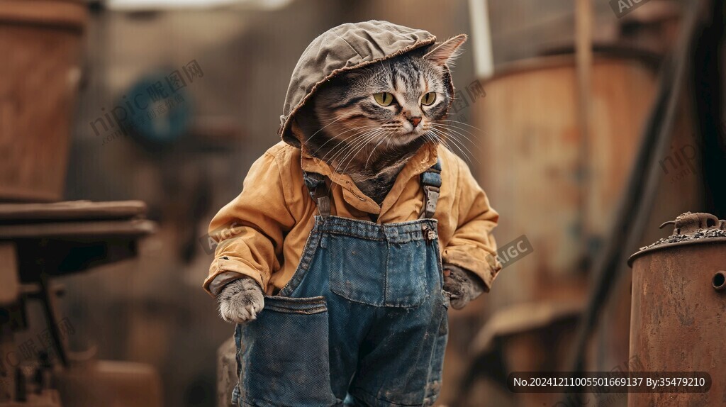 穿衣服的猫咪