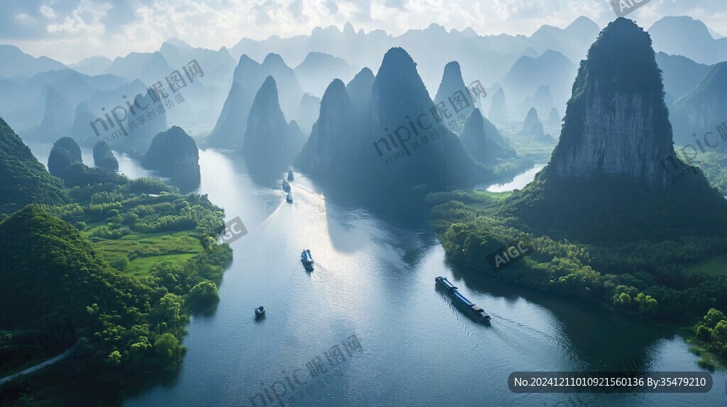 唯美漓江风光