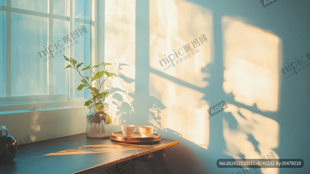 窗台阳光