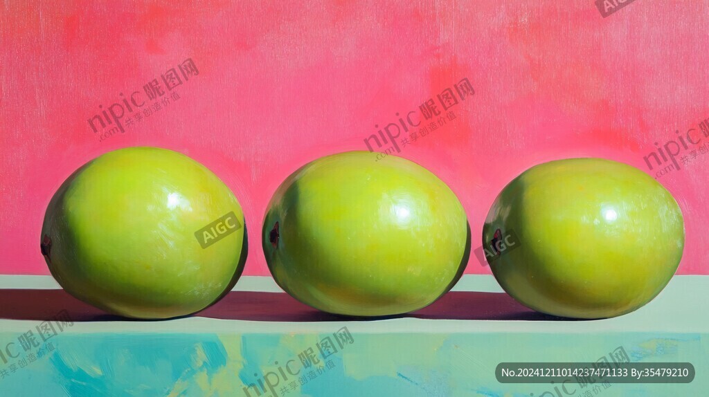 油画西红柿