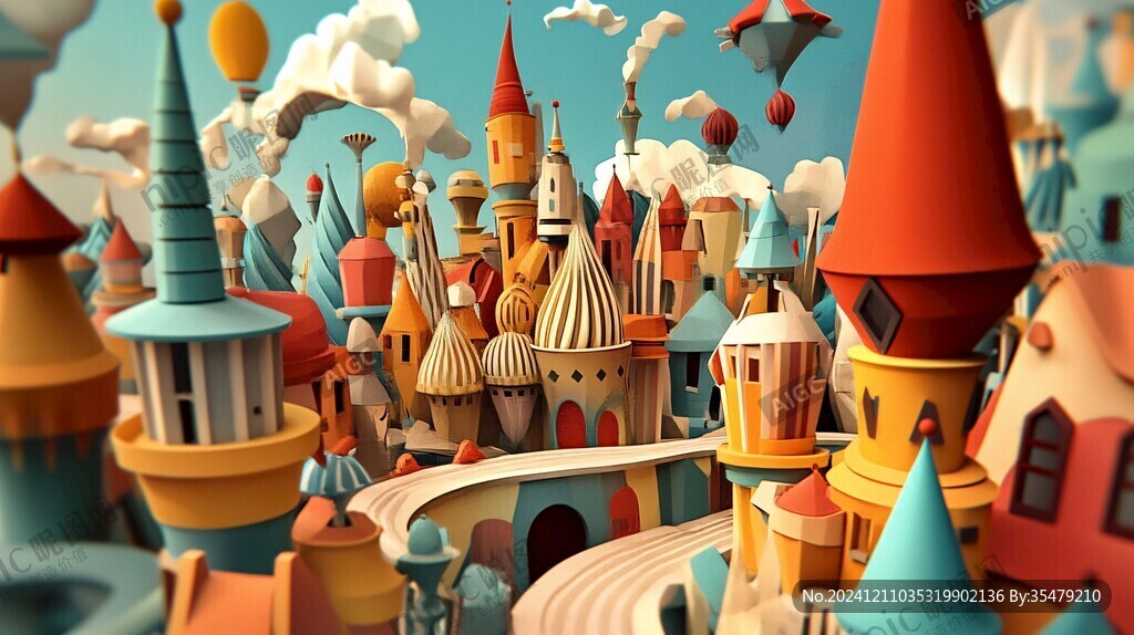 3d立体插画风格