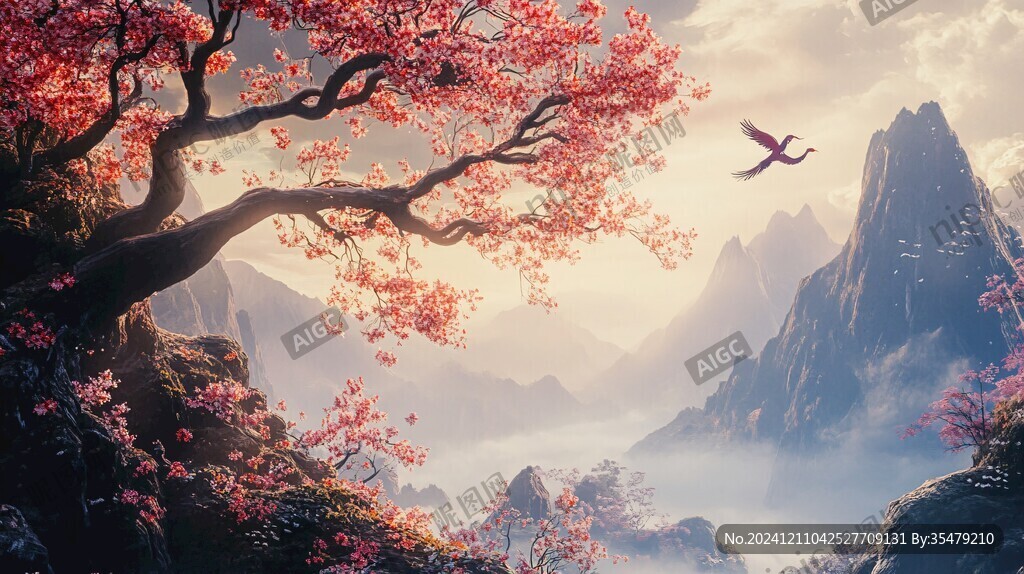 古风山水场景