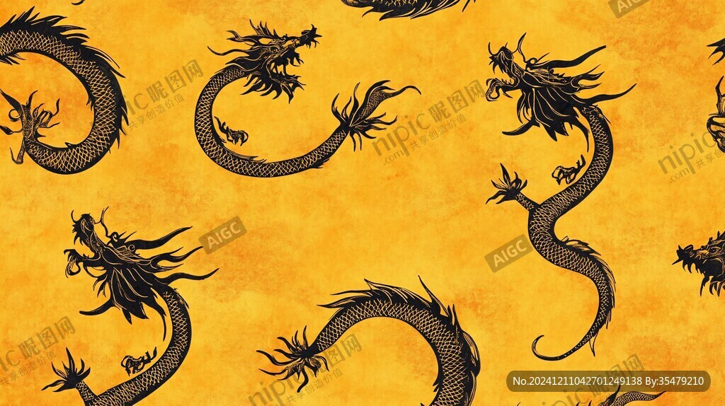 金色龙纹壁纸