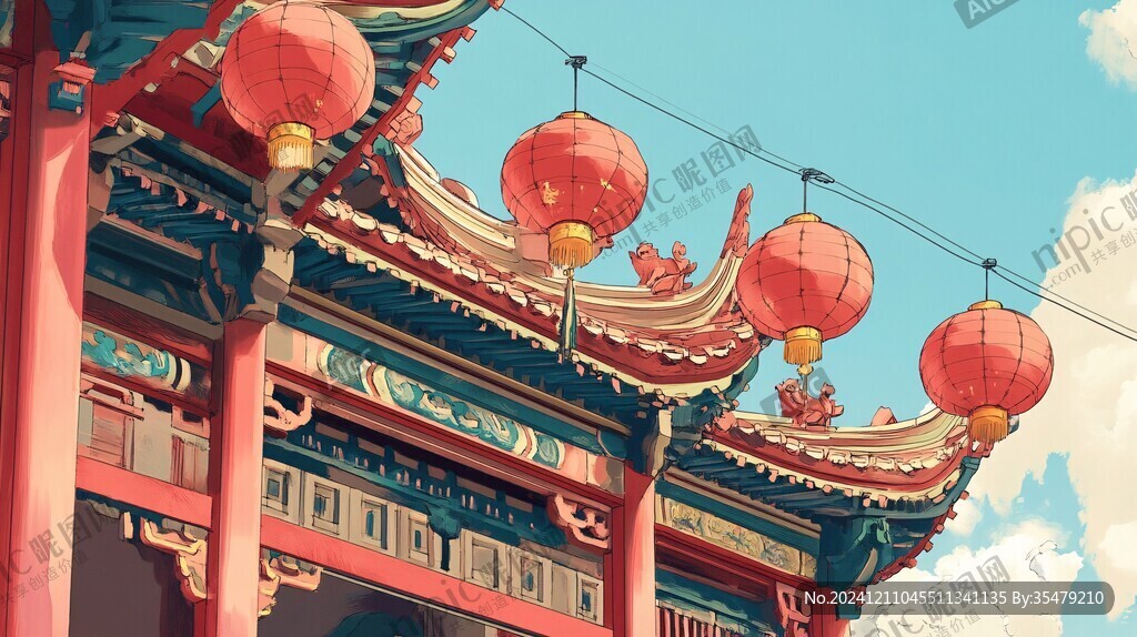横店插画