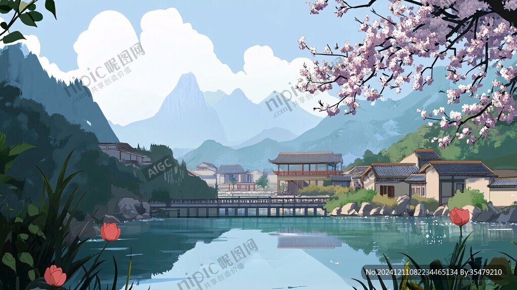 景区插画