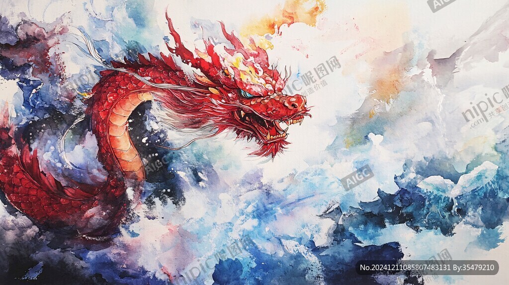 龙年横版插画