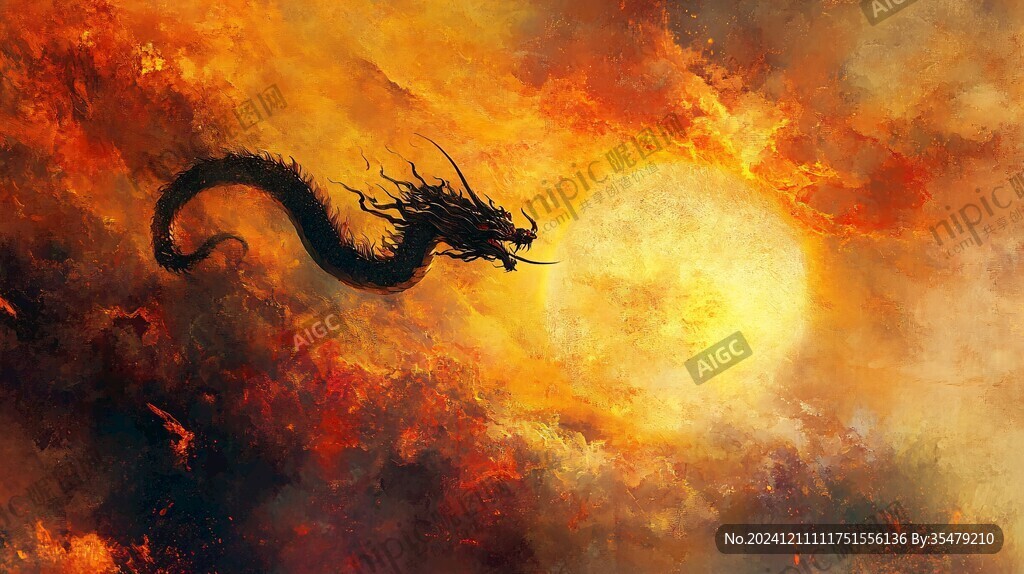 龙年横版插画