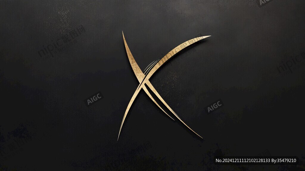 x金属logo