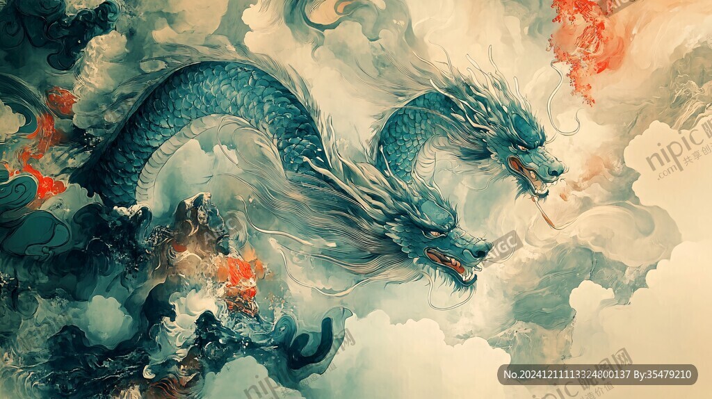 高清唯美双龙戏珠