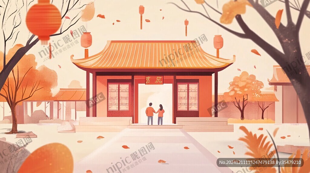 节日插画图
