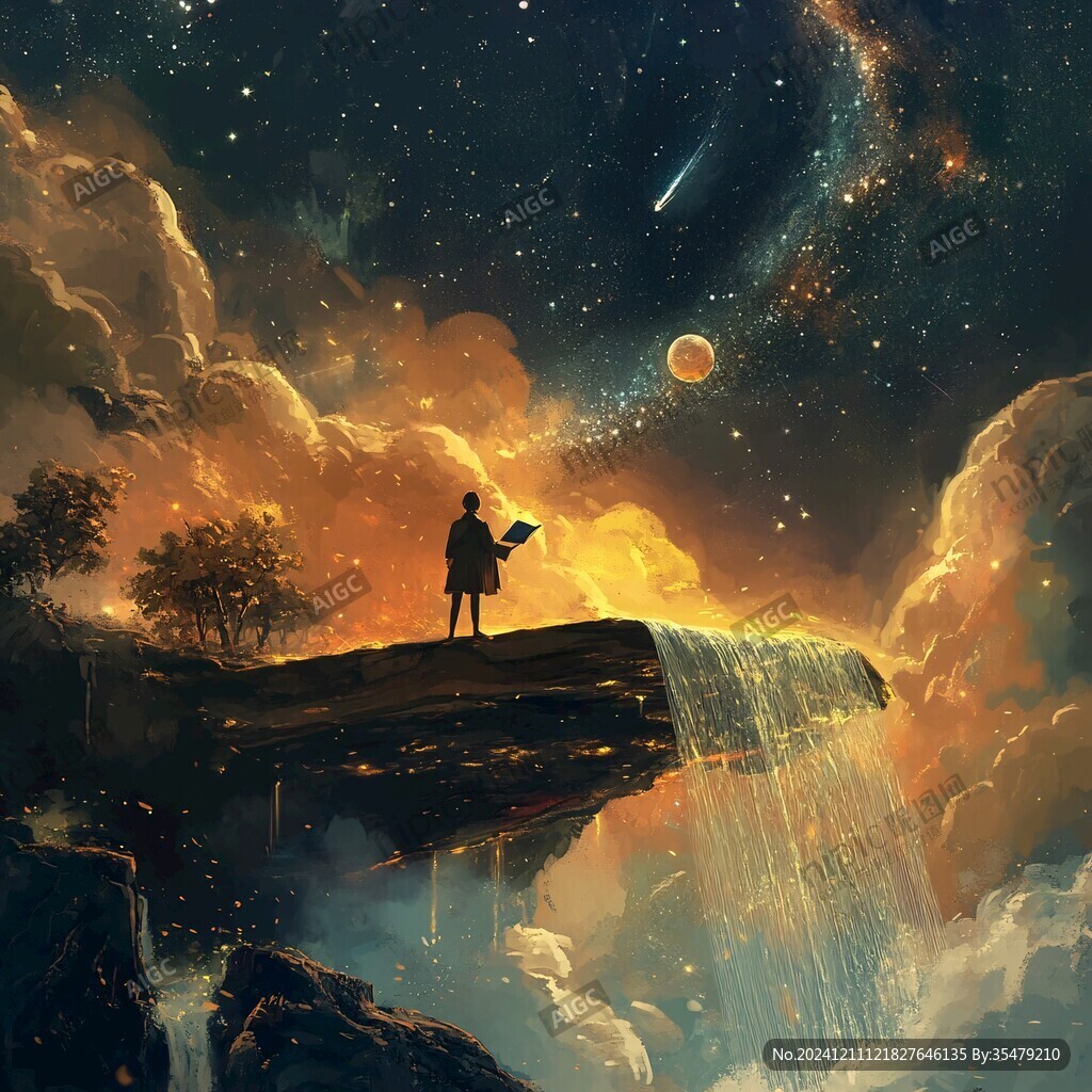 星月河幻想插画