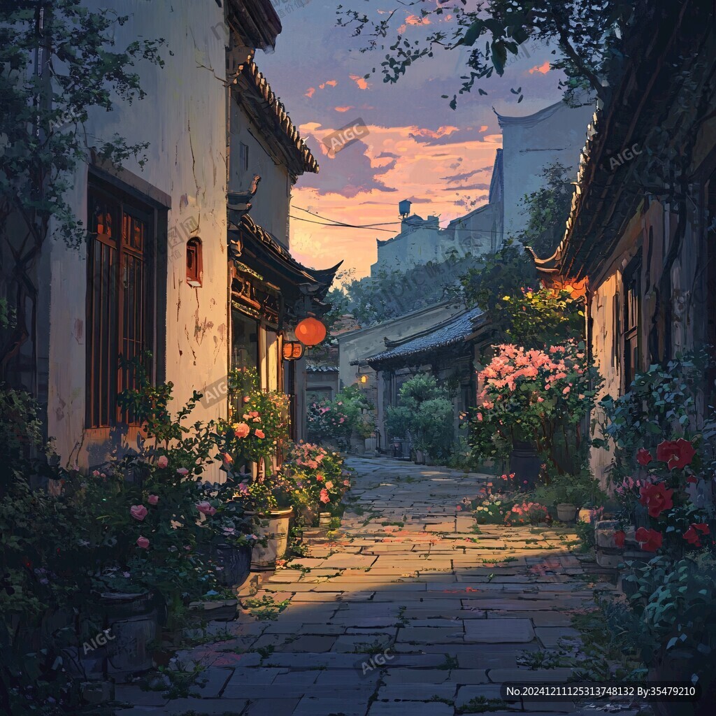 江南小巷场景