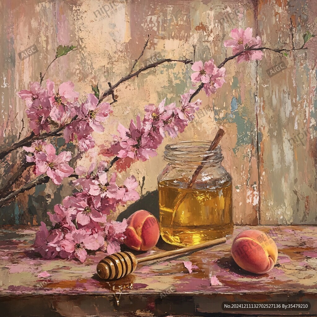 蜂蜜插画