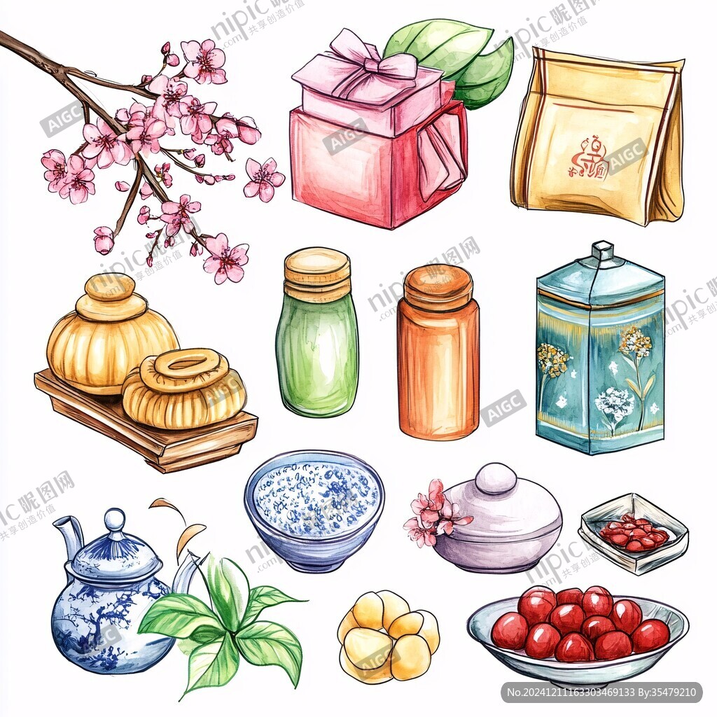 卡通食品素材
